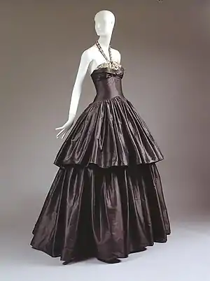 "Cyclone", evening dress (silk and spangles), 1939