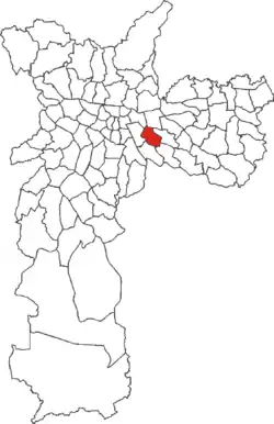 Location in the city of São Paulo