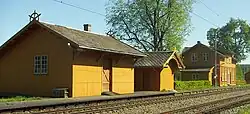 View of the village railway station