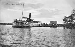 The steamboat pier at Gräddö, around 1910