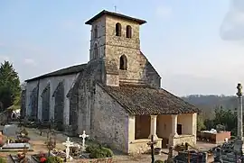 The church in Saint-Aubin-de-Branne