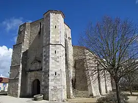 The church of Saint-Benoît, in Saint-Benoist-sur-Mer