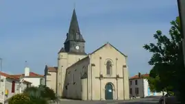 The church of Saint-Romain, in Curzon