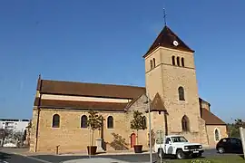 The church in Crêches-sur-Saône