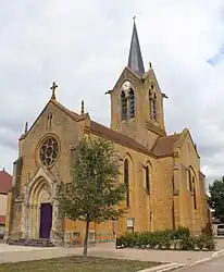 The church in L'Hôpital-le-Mercier