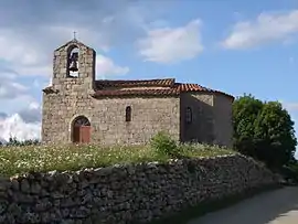 The church of Mounens, in the commune of Saint-Basile