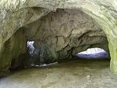 Čertova pec cave interior