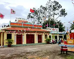 In front of Nguyen Trung Truc Temple