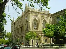 Ismailiyya building: Built in 1913 by Józef Płoszko. Rebuilt by Vartan Sarkisov after a fire