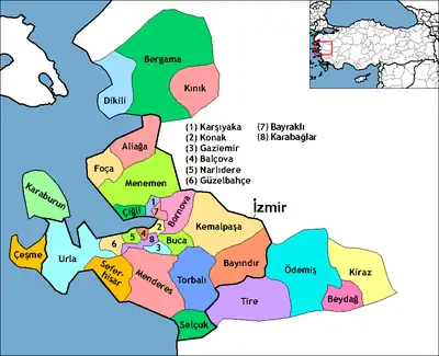 Districts of İzmir