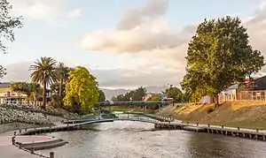 The Ōpaoa River running through Islington