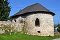 Preserved medieval part of water castle in Štítnik