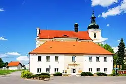 Municipal office and the Church of Saint Wenceslaus