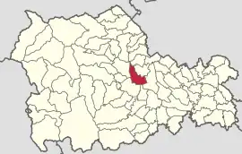 Location in Neamț County