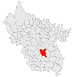 Location in Buzău County