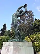 Discobolus statue outside the stadium by Konstantinos Dimitriadis