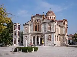 The church of the Dormition of Theotokos in Ampelonas