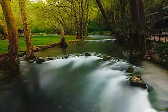 The river Arapitsa at the foot of Vermio