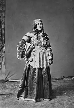 Armenian woman from Shamakha (nowadays in Azerbaijan). 1883