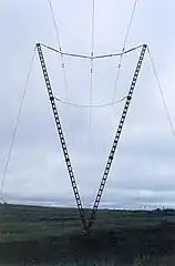 A guyed tower in Russia