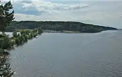 Reshemka river mouth and the Volga River