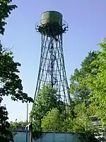 Shukhov's hyperpoloid water tower in Lobnya-Lugovaya near Moscow