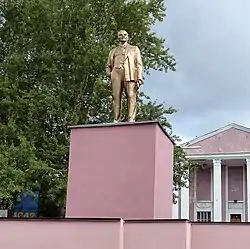 The statue of Vladimir Lenin in Gremyachinsk