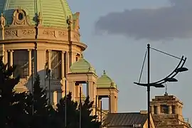 Close-up of the dome