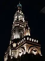 The belltower of the Epiphany (Bogoyavlenskaya) Church in Kazan. The Chaliapin Chamber Hall is located on the second floor of the belltower.