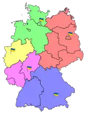 Territories of electoral precincts of Ukraine in Germany