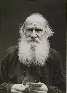 Tolstoy in 1910 by Vladimir Chertkov