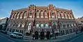 Panorama of the building's façade, designed by Verbytskyi.