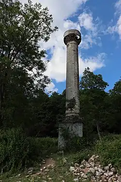 Ruins of the former mosque in the village Evla