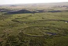 View of the Arkaim site and surrounding landscape