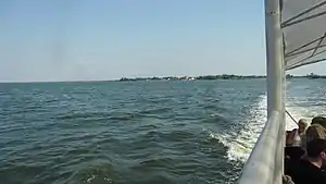 A view on Pokrovske from a boat to Ochakiv (on a Dnieper estuary)