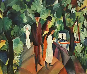 August Macke Walk on the Bridge