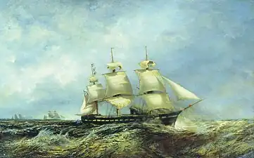 Russian squadron on its way to America [ru] in 1863Central Naval Museum