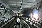 Tunnel under construction, March 2022