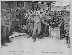 Trial of steel helmets