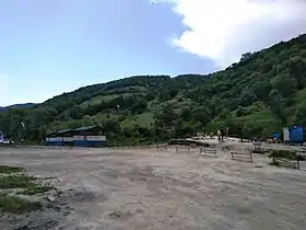 The hot springs and its surroundings near the village