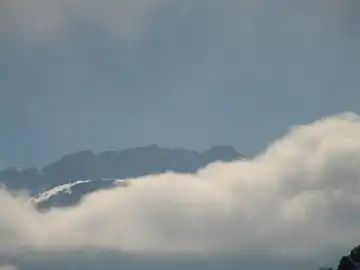 Mount Kirs as seen from the Shusha District during winter.