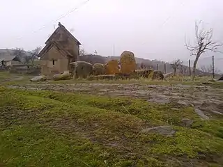 Khachkar chapel in Gomk