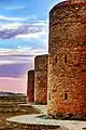 Towers of Miandasht caravanserai, Iran. Many caravanserais featured towers.