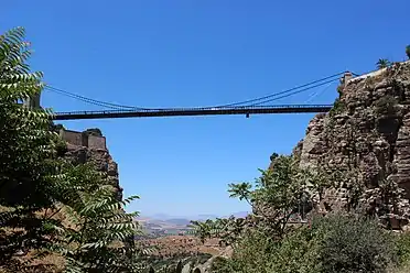 The view from beneath the bridge