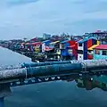 Colorful houses in Anzali