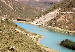 Kouhrang dam in summer