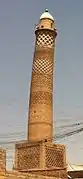 Minaret of the al-Nuri Mosque in Mosul (before its destruction in 2017), dating from the 12th century