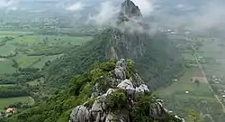 Khao No-Khao Kaeo, a double hill and scenic viewpoint of the district