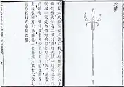 A fire lance from the Wubei Zhi by Mao Yuanyi, 1621.