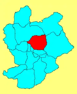 Location in Zhangjiakou